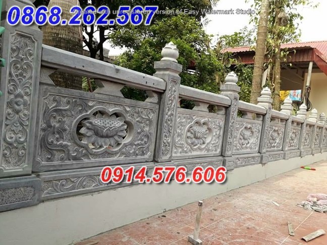 15+ Lan can bằng đá xanh ninh bình đẹp - tường bao