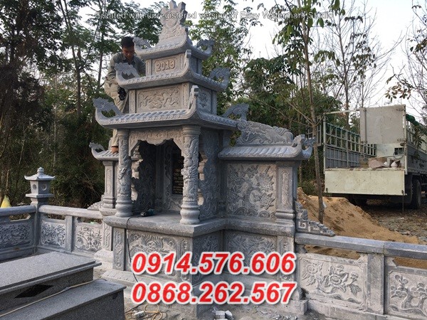 16+ kỳ đài thờ lăng mộ bằng đá đẹp tuyên quang