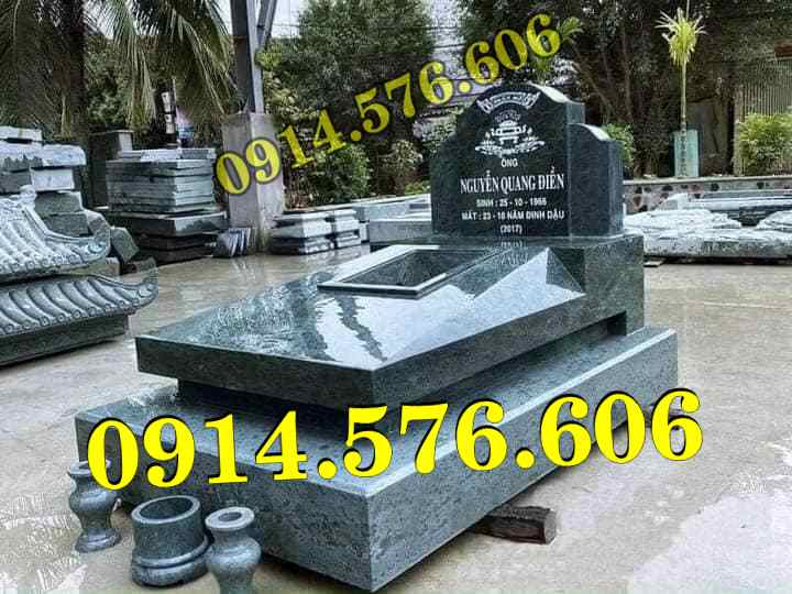 32+Mộ Đá Nguyên Khối Bán Hoà Bình - Mộ Đôi Đơn Giản.