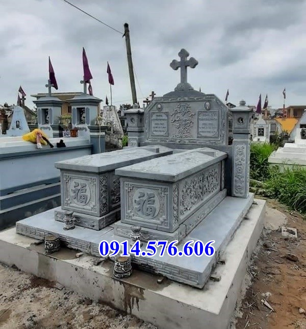 79+ Mẫu mộ công giáo bằng đá xanh tự nhiên đẹp bán