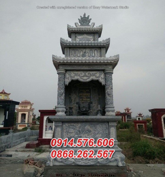 Miếu thờ nghĩa trang bằng đá đẹp hoà bình