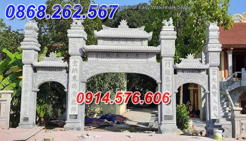 56+ cổng đá đền miếu đẹp kon tum