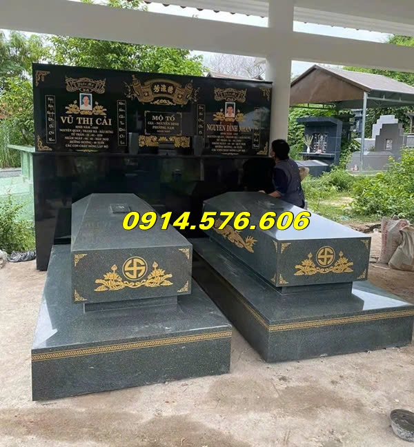 Mộ Đôi Bằng Đá Tự Nhiên Bán Thái Bình