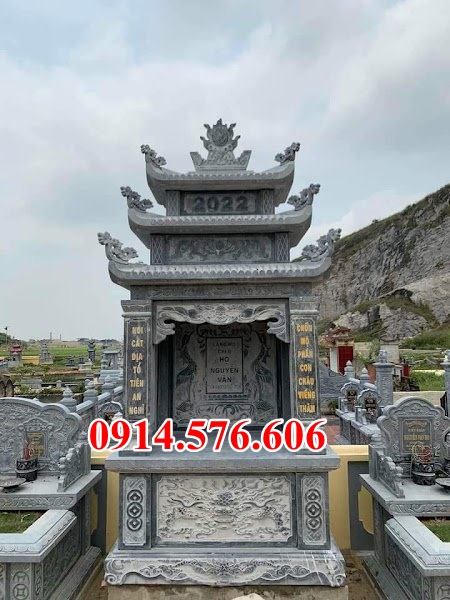 16 xây hương án thờ bằng đá cà mau