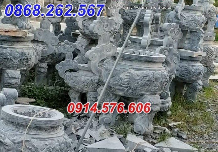 10 kon tum+ mẫu đỉnh hương đá cao cấp đẹp bán