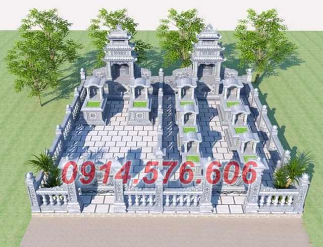 24 khuôn viên nghĩa trang bằng đá hà nội