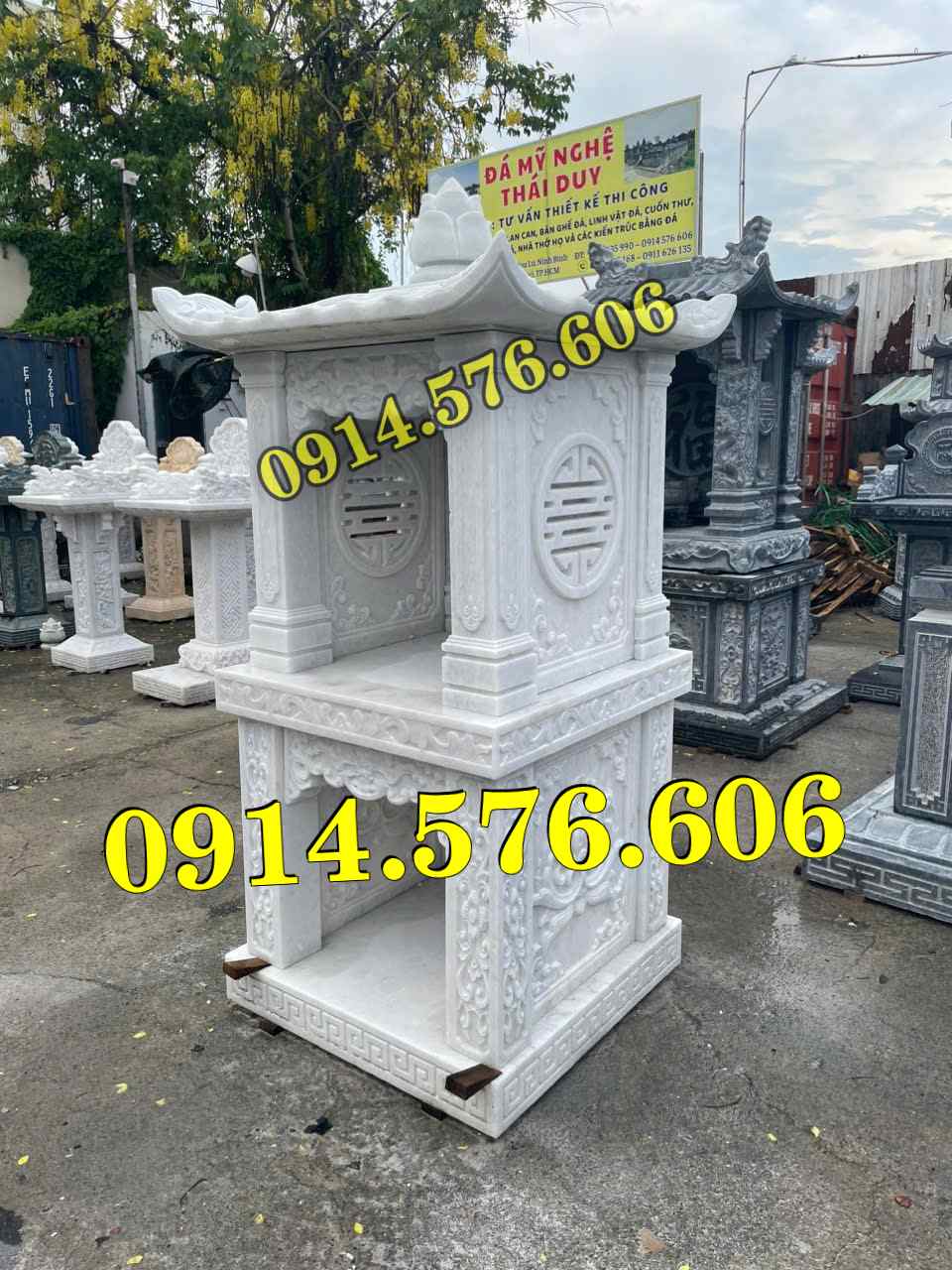 mẫu hương án thờ nghĩa trang đá bán trà vinh