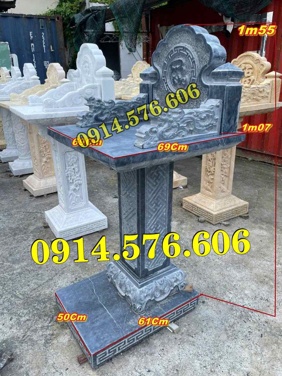 92~ Cột Thiên Đài Thờ Bằng Đá Khối Bán Cần Thơ