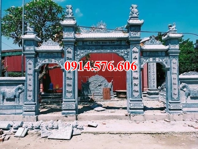 11+ cổng đình làng đá đẹp đắk lắk -  cổng tam quan đền chùa miếu
