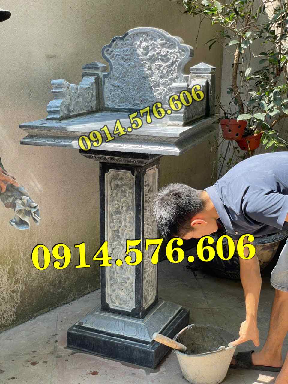 Chất liệu làm Củng Thờ Đá Bán Tiền Giang