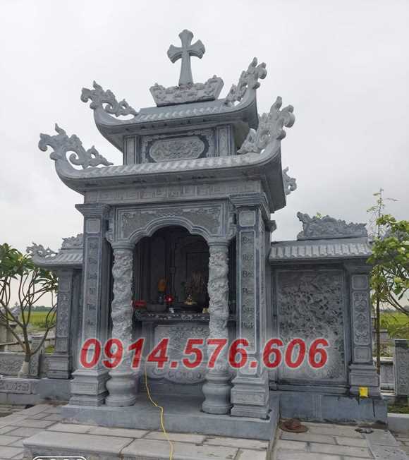 14 Mẫu lăng mộ đá côg giáo đạo thiên chúa hai mái nghĩa trang đẹp nhất