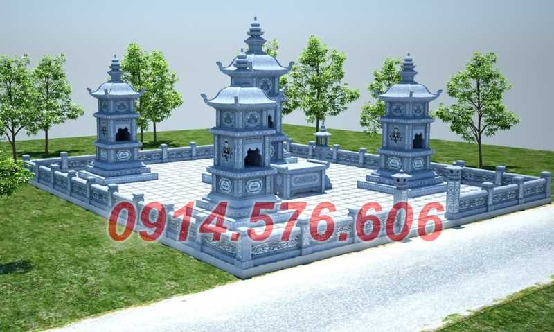 Đồng nai 012 mộ tháp đá xanh trắng vàng tự nhiên nguyên khối đẹp bán