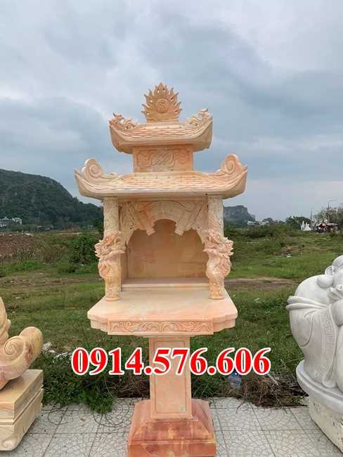 Thái nguyên 68 miếu thờ bằng đá đẹp xanh trắng vàng tự nhiên khối
