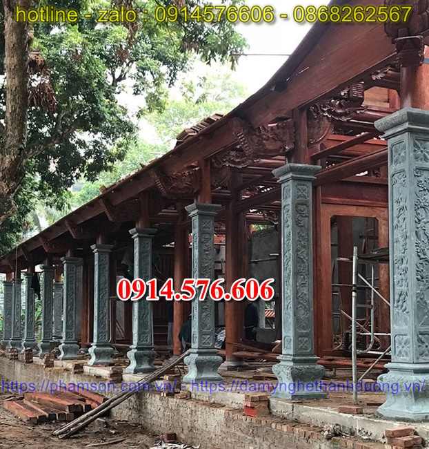 giá bán 44 cột đá hiên hè đình đền chùa miếu tây ninh