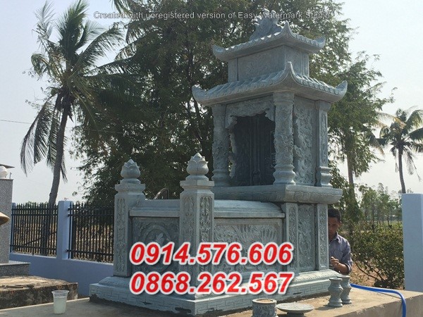 Lào cai 668 mộ ốp bằng đá xanh úp chụp bán - thiết kế xây hiện đại