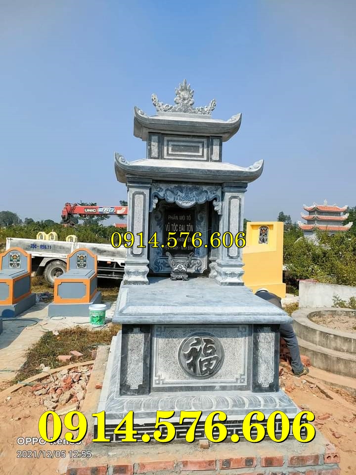 82~ Bắc Ninh Xây Mộ Đá Tự Nhiên Nguyên Khối