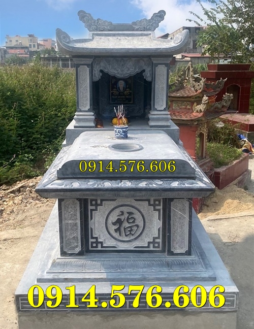 Ốp úp chụp mộ đá một mái