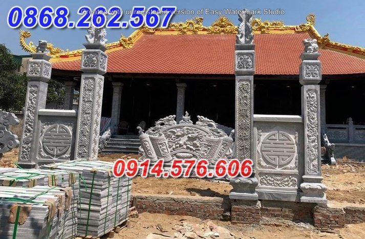 007 Hoà bình cổng nhà thờ đẹp bằng đá tự nhiên