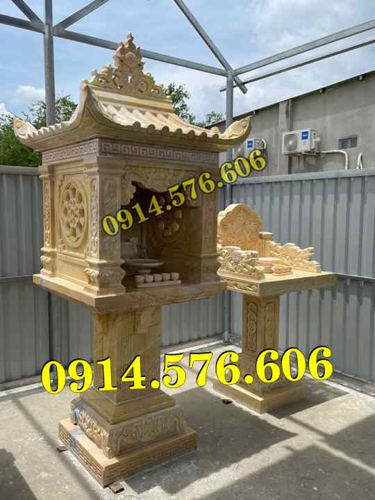Kích thước Miếu thờ đá tự nhiên nguyên khối Bán Vĩnh Long