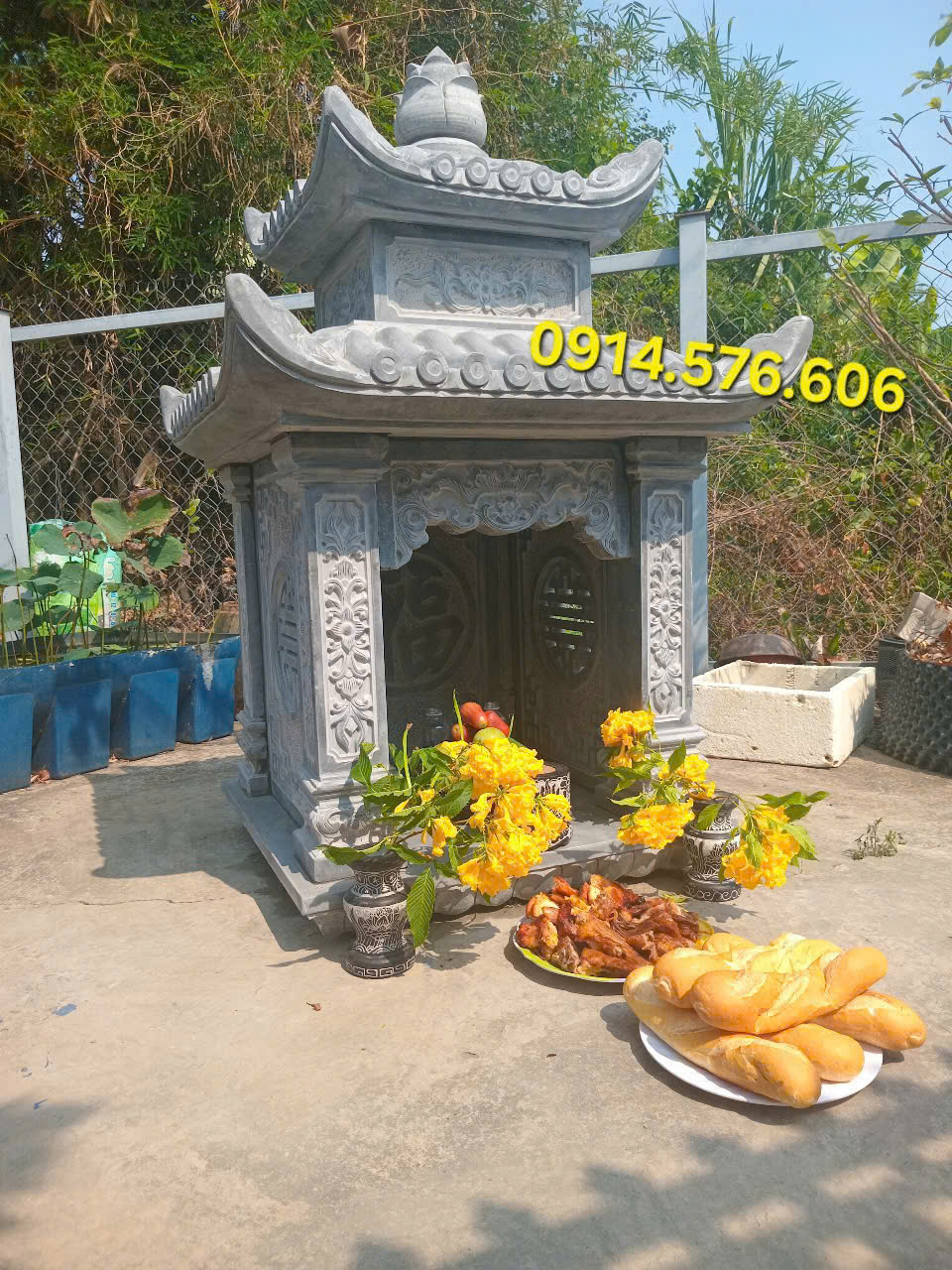 VỊ TRÍ LẮP ĐẶT TRANG THỜ ĐÁ NGUYÊN KHỐI