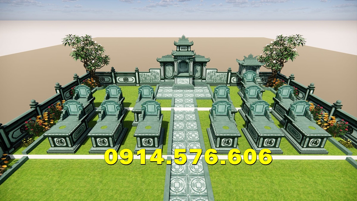 04~ Khu Lăng Mộ Đá Hiện Đại Bán Hoà Bình - Cơ Sở Giá Rẻ