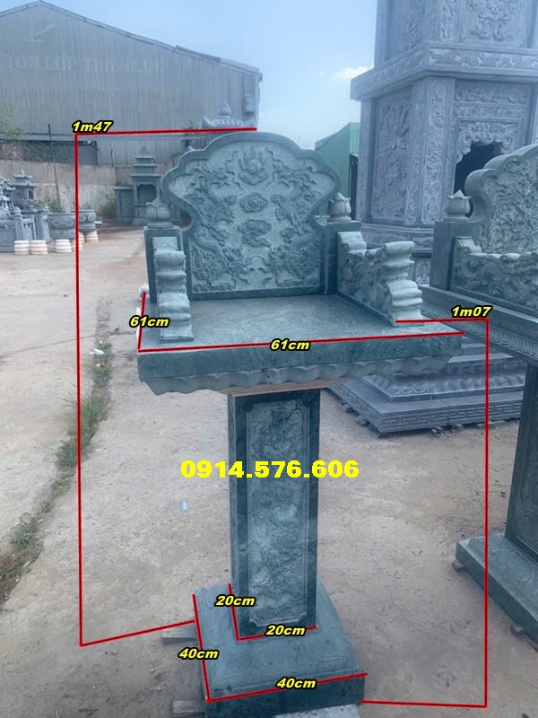 Kích Thước Phong Thủy Bàn Thờ Thiên Đá