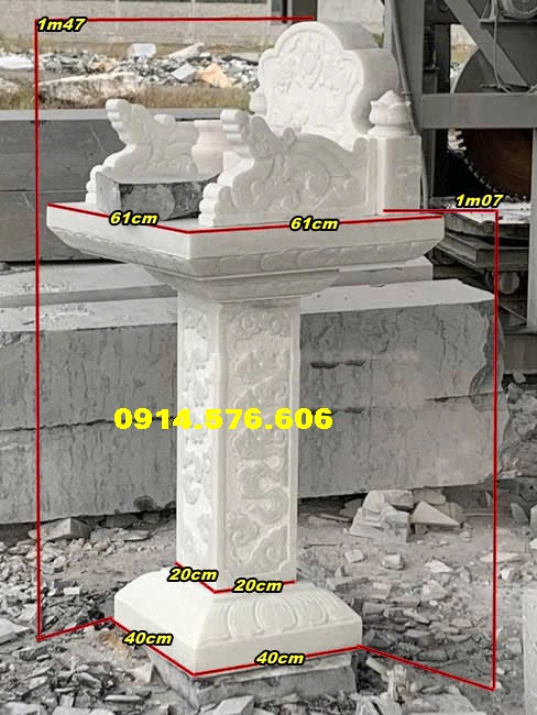 Kích Thước Phong Thủy Bàn Thờ Thiên Đá