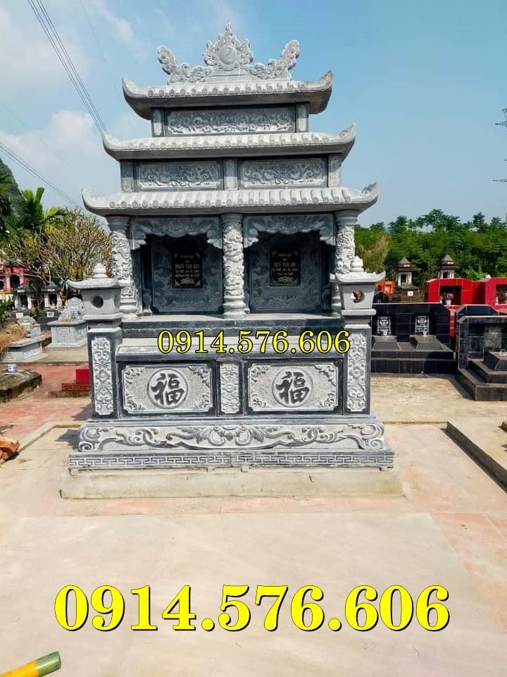 23~ Mộ Đôi Bằng Đá Tự Nhiên Bán Sơn La