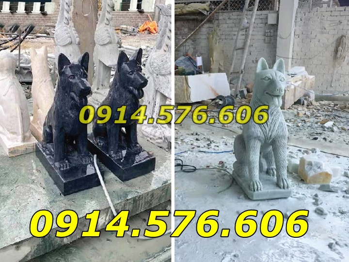 34~ Mẫu Chó Đá Nguyên Khối Đẹp Bán Hải Dương