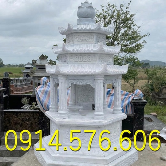 Tháp Để Tro Cốt , Tháp Đựng Tro Cốt, Tháp Để Tro Cốt Nhỏ , Tháp Phật Giáo, Bảo Tháp Phật Giáo ,Tháp Lục Giác , Tháp Bát Giác, Tháp Lưu Giữ Tro Cốt, Tháp Đá Trắng Vàng Xanh