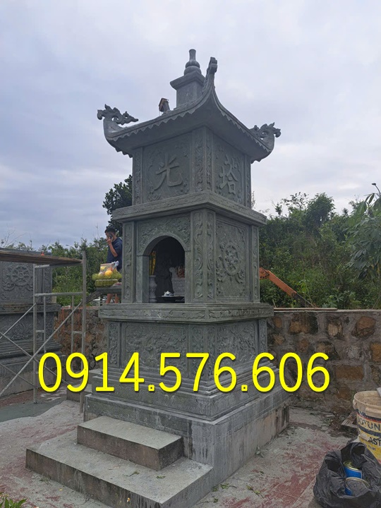 Tháp Để Tro Cốt , Tháp Đựng Tro Cốt, Tháp Để Tro Cốt Nhỏ , Tháp Phật Giáo, Bảo Tháp Phật Giáo ,Tháp Lục Giác , Tháp Bát Giác, Tháp Lưu Giữ Tro Cốt, Tháp Đá Trắng Vàng Xanh