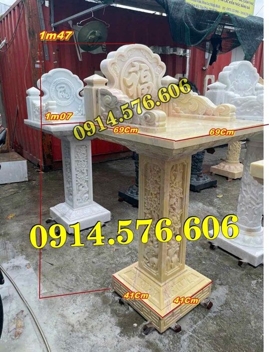 Bàn Thờ, Tủ Thờ, Trang Thờ, Khóm Thờ, Am thờ,Bàn Thờ, Cây hương Thờ, Miếu Thờ, Củng Thờ, Kỳ Đài Thờ