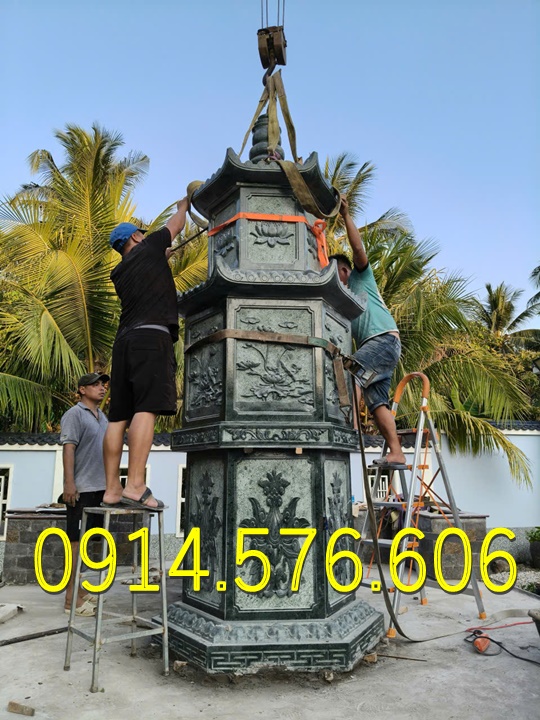 Tháp Để Tro Cốt , Tháp Đựng Tro Cốt, Tháp Để Tro Cốt Nhỏ , Tháp Phật Giáo, Bảo Tháp Phật Giáo ,Tháp Lục Giác , Tháp Bát Giác, Tháp Lưu Giữ Tro Cốt, Tháp Đá Trắng Vàng Xanh