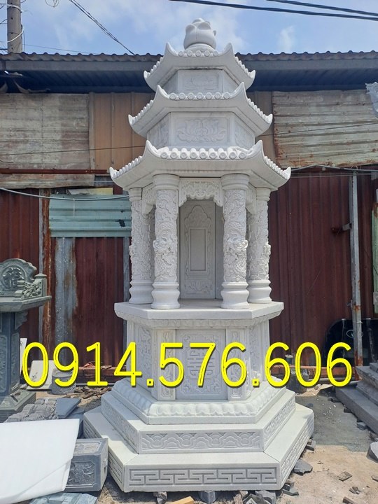 Tháp Để Tro Cốt Ông Bà Bố Mẹ , Tháp Đựng Tro Cốt Gia Đình Dòng Họ, Tháp Để Tro Cốt Nhỏ Đá Xanh Rêu , Tháp Phật Giáo Đá Trắng Lục Giác, Bảo Tháp Phật Giáo Đá Cẩm Thạch Bát Giác , Giá Bán Tháp Lục Giác Đá Granite, Cơ Sở Đại Lý Tháp Đá Trắng Vàng Xanh