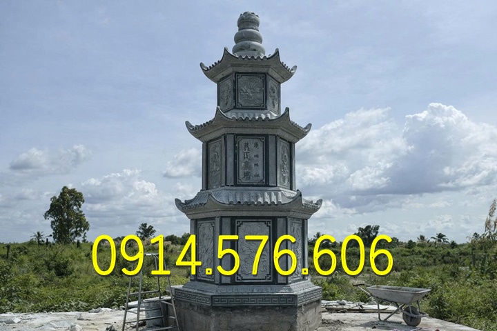 Tháp Để Tro Cốt , Tháp Đựng Tro Cốt, Tháp Để Tro Cốt Nhỏ , Tháp Phật Giáo, Bảo Tháp Phật Giáo ,Tháp Lục Giác , Tháp Bát Giác, Tháp Lưu Giữ Tro Cốt, Tháp Đá Trắng Vàng Xanh
