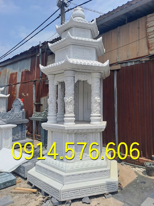 Tháp Để Tro Cốt Ông Bà Bố Mẹ , Tháp Đựng Tro Cốt Gia Đình Dòng Họ, Tháp Để Tro Cốt Nhỏ Đá Xanh Rêu , Tháp Phật Giáo Đá Trắng Lục Giác, Bảo Tháp Phật Giáo Đá Cẩm Thạch Bát Giác , Giá Bán Tháp Lục Giác Đá Granite, Cơ Sở Đại Lý Tháp Đá Trắng Vàng Xanh