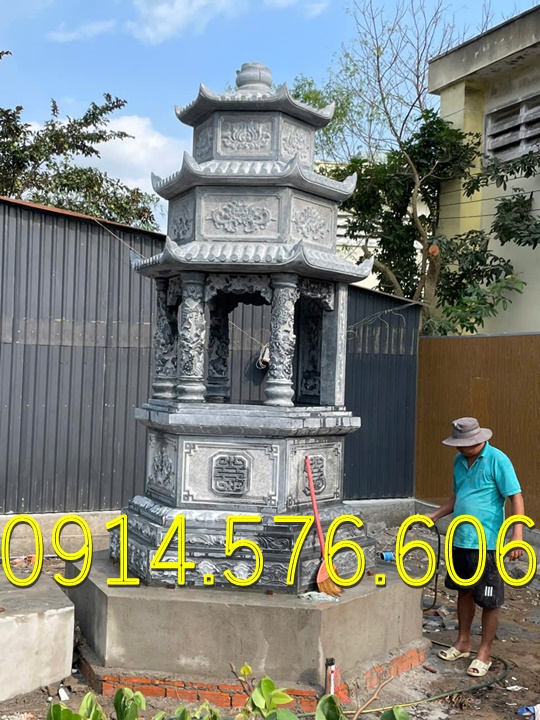 Tháp Để Tro Cốt , Tháp Đựng Tro Cốt, Tháp Để Tro Cốt Nhỏ , Tháp Phật Giáo, Bảo Tháp Phật Giáo ,Tháp Lục Giác , Tháp Bát Giác, Tháp Lưu Giữ Tro Cốt, Tháp Đá Trắng Vàng Xanh