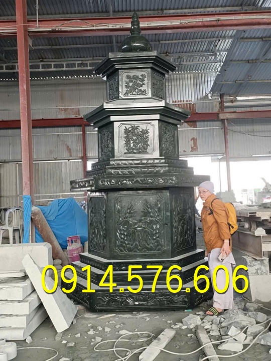 Tháp Để Tro Cốt , Tháp Đựng Tro Cốt, Tháp Để Tro Cốt Nhỏ , Tháp Phật Giáo, Bảo Tháp Phật Giáo ,Tháp Lục Giác , Tháp Bát Giác, Tháp Lưu Giữ Tro Cốt, Tháp Đá Trắng Vàng Xanh