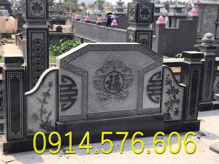 Cuốn Thư Bằng Đá Tự Nhiên Nguyên Khối, Tắc Môn Từ Đường Dòng Họ Bằng Đá Xanh, Bức Bình Phong Đá Trấn Trạch Khu Lăng Mộ, Cuốn Thư Bằng Đá Granite Trước Cổng Từ Đường,