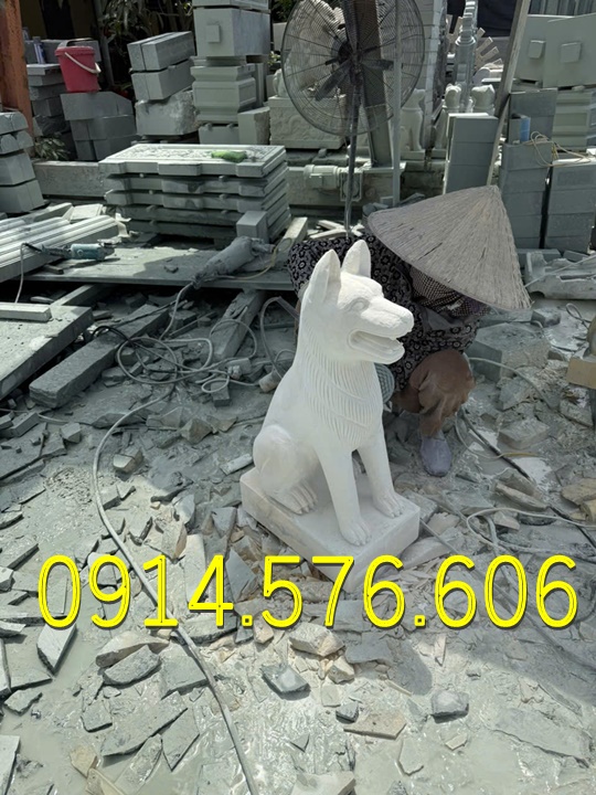Tượng Chó Đá Nguyên Khối Đẹp Giá Rẻ, Xưởng Sản Xuất Mẫu Chó Đá Phong Thủy, Kích Thước Chó Đá Cổ Thời Lý, Chó Đá Xanh Xám Đặt Trước Nhà, Chó Trấn Trạch Bằng Đá Tự Nhiên Đẹp, Điêu Khắc Mẫu Chó Đá Hiện Đại Trước Nhà Gỗ