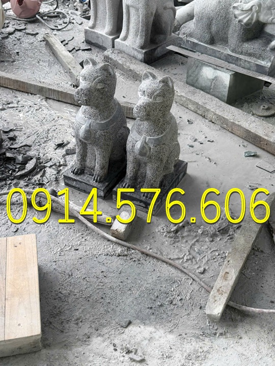 Tượng Chó Đá Nguyên Khối Đẹp Giá Rẻ, Xưởng Sản Xuất Mẫu Chó Đá Phong Thủy, Kích Thước Chó Đá Cổ Thời Lý, Chó Đá Xanh Xám Đặt Trước Nhà, Chó Trấn Trạch Bằng Đá Tự Nhiên Đẹp, Điêu Khắc Mẫu Chó Đá Hiện Đại Trước Nhà Gỗ