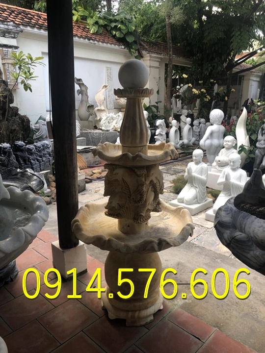 đài phun nước đá trắng cho sân vườn biệt thự, Mẫu Đài Phun Nước Bằng Đá Vàng Cho Khu Du Lịch, Địa Chỉ Làm Đài Phun Nước Bằng Đá Cẩm Thạch, xưởng chế tác đài phun nước bằng đá Hiện Đại, đài phun nước bằng đá granite nguyên khối ngoài trời, 
