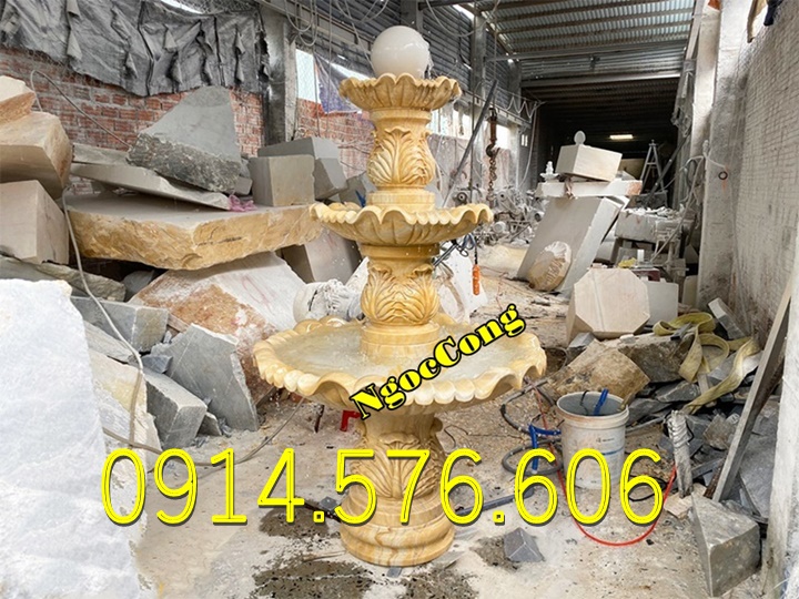đài phun nước đá trắng cho sân vườn biệt thự, Mẫu Đài Phun Nước Bằng Đá Vàng Cho Khu Du Lịch, Địa Chỉ Làm Đài Phun Nước Bằng Đá Cẩm Thạch, xưởng chế tác đài phun nước bằng đá Hiện Đại, đài phun nước bằng đá granite nguyên khối ngoài trời, 