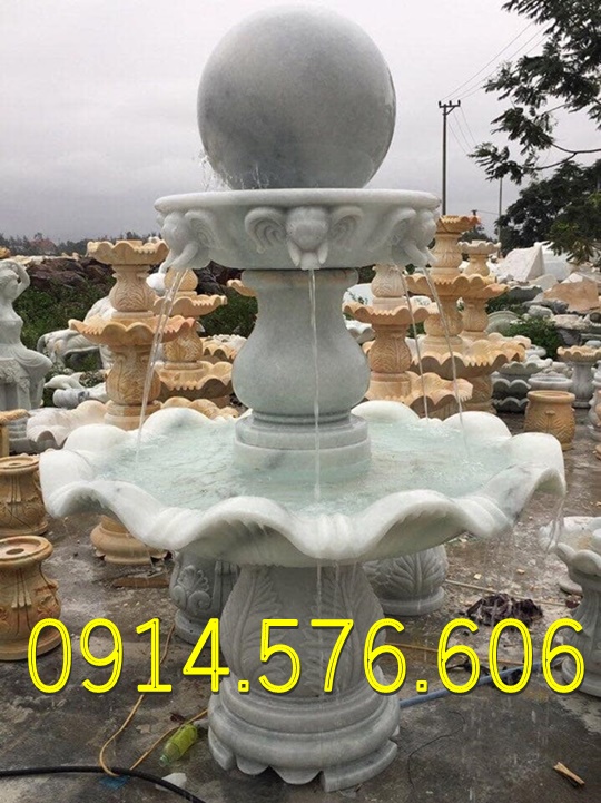 đài phun nước đá trắng cho sân vườn biệt thự, Mẫu Đài Phun Nước Bằng Đá Vàng Cho Khu Du Lịch, Địa Chỉ Làm Đài Phun Nước Bằng Đá Cẩm Thạch, xưởng chế tác đài phun nước bằng đá Hiện Đại, đài phun nước bằng đá granite nguyên khối ngoài trời, 