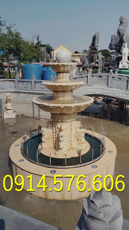 đài phun nước đá trắng cho sân vườn biệt thự, Mẫu Đài Phun Nước Bằng Đá Vàng Cho Khu Du Lịch, Địa Chỉ Làm Đài Phun Nước Bằng Đá Cẩm Thạch, xưởng chế tác đài phun nước bằng đá Hiện Đại, đài phun nước bằng đá granite nguyên khối ngoài trời, 