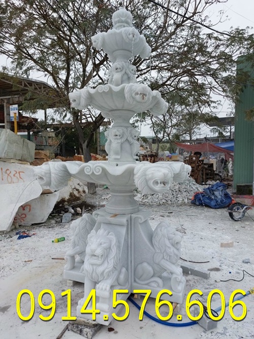 đài phun nước đá trắng cho sân vườn biệt thự, Mẫu Đài Phun Nước Bằng Đá Vàng Cho Khu Du Lịch, Địa Chỉ Làm Đài Phun Nước Bằng Đá Cẩm Thạch, xưởng chế tác đài phun nước bằng đá Hiện Đại, đài phun nước bằng đá granite nguyên khối ngoài trời, 