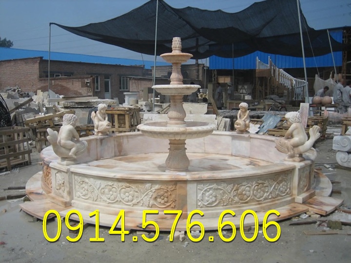 đài phun nước đá trắng cho sân vườn biệt thự, Mẫu Đài Phun Nước Bằng Đá Vàng Cho Khu Du Lịch, Địa Chỉ Làm Đài Phun Nước Bằng Đá Cẩm Thạch, xưởng chế tác đài phun nước bằng đá Hiện Đại, đài phun nước bằng đá granite nguyên khối ngoài trời,