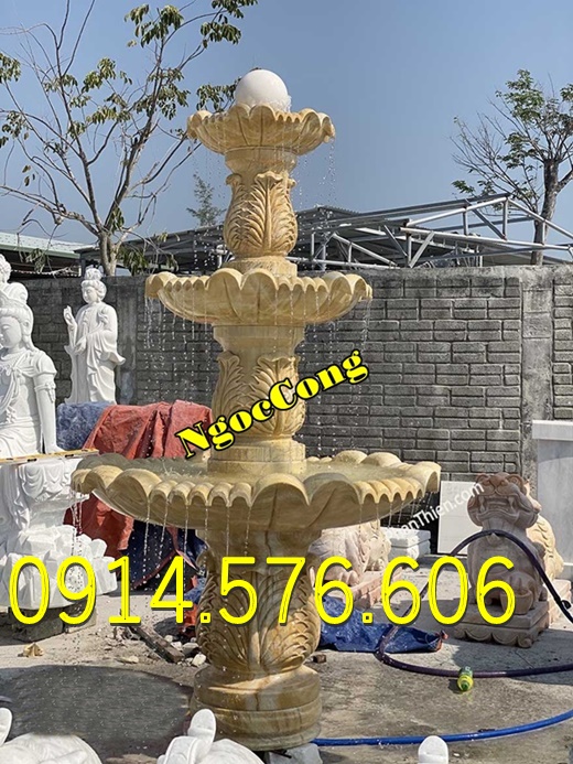 đài phun nước đá trắng cho sân vườn biệt thự, Mẫu Đài Phun Nước Bằng Đá Vàng Cho Khu Du Lịch, Địa Chỉ Làm Đài Phun Nước Bằng Đá Cẩm Thạch, xưởng chế tác đài phun nước bằng đá Hiện Đại, đài phun nước bằng đá granite nguyên khối ngoài trời, 