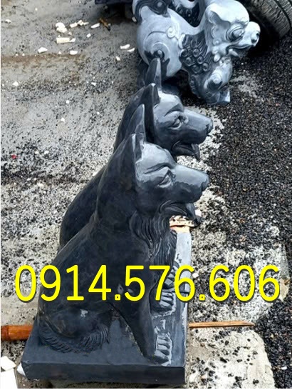 Tượng Chó Đá Nguyên Khối Đẹp Giá Rẻ, Xưởng Sản Xuất Mẫu Chó Đá Phong Thủy, Kích Thước Chó Đá Cổ Thời Lý, Chó Đá Xanh Xám Đặt Trước Nhà, Chó Trấn Trạch Bằng Đá Tự Nhiên Đẹp, Điêu Khắc Mẫu Chó Đá Hiện Đại Trước Nhà Gỗ