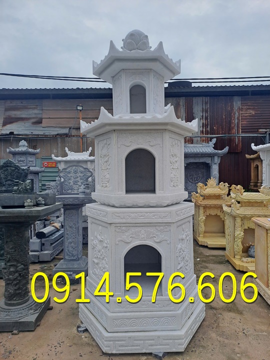 Tháp Để Tro Cốt Ông Bà Bố Mẹ , Tháp Đựng Tro Cốt Gia Đình Dòng Họ, Tháp Để Tro Cốt Nhỏ Đá Xanh Rêu , Tháp Phật Giáo Đá Trắng Lục Giác, Bảo Tháp Phật Giáo Đá Cẩm Thạch Bát Giác , Giá Bán Tháp Lục Giác Đá Granite, Cơ Sở Đại Lý Tháp Đá Trắng Vàng Xanh